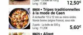 Tripes Traditionnelles a La Mode De Cean