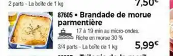 Thiriet Brandade De Morue Parmentiére offre