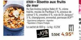 Thiriet Risotto Aux Fruits De Mer offre