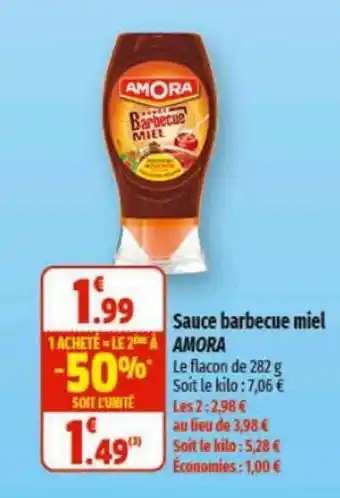 Coccinelle Express Sauce barbecue miel AMORA offre