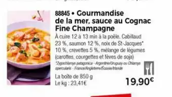 Thiriet Gourmandise De La Mer, Sauce Au Cognac Fine Champagne offre