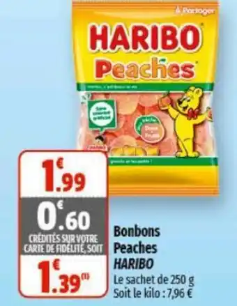 Coccinelle Express Bonbons Peaches HARIBO offre