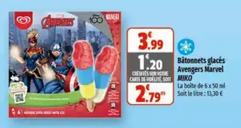 Bùtonnets glacés Avengers Marvel MIKO