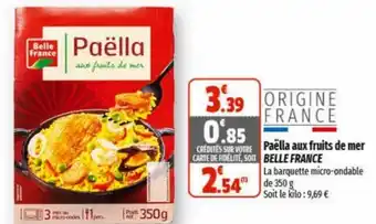 Coccinelle Express Paëlla aux fruits de mer Belle France offre