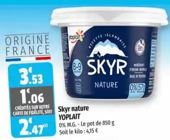 Coccinelle Express SKYR NATURE YOPLAIT offre