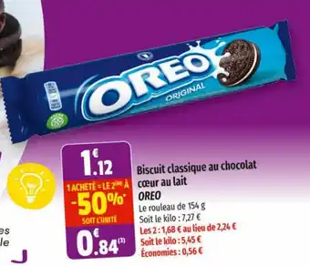 Coccinelle Express Biscuit classique au chocolat Cœur au lait OREO offre