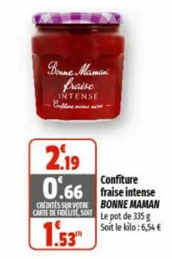 Confiture fraise intense BONNE MAMAN