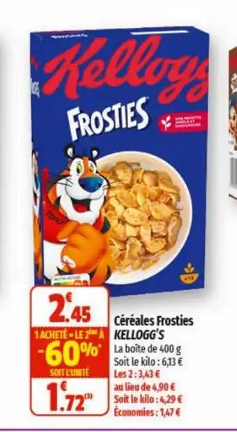 Coccinelle Express Céréales Frosties Kellogg's offre