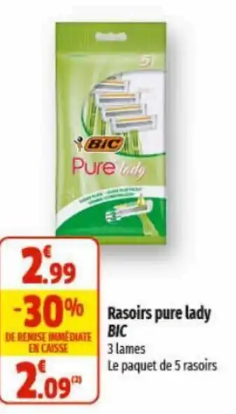 Rasoirs pure lady BIC