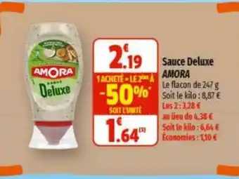 Coccinelle Supermarché Sauce Deluxe AMORA offre