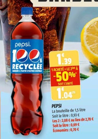 Coccinelle Supermarché PEPSI offre