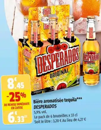 Coccinelle Supermarché Bière aromatisée tequila*** DESPERADOS 5,9% vol. offre