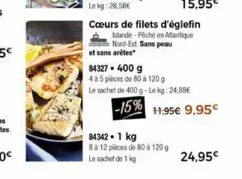 Thiriet Coeurs De Filets D'églefin offre