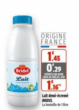 Lait demi-écremé BRIDEL