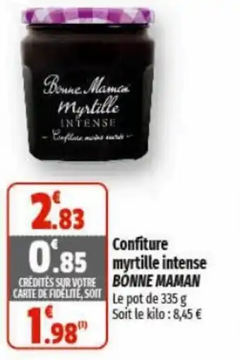 Coccinelle Supermarché Confiture fraise intense BONNE MAMAN offre