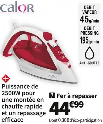 Conforama Calor fer à repasser fv5717c0 offre