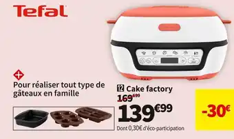 Conforama Tefal cake factory kd801510 offre