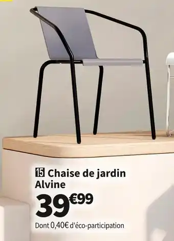 Conforama Chaise de jardin alvine offre