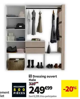 Conforama Dressing ouvert halo offre