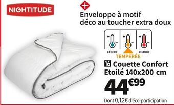 Conforama Nightitude couette confort etoilé 140x200 cm offre