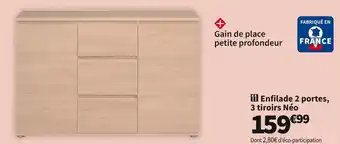 Conforama Enfilade 2 portes, 3 tiroirs offre