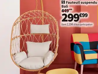 Conforama Fauteuil suspendu bali offre