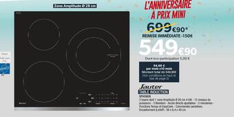 Proxi Confort Sauter table induction offre