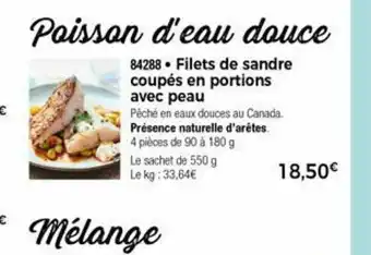 Thiriet Filets De Sandre Coupés En Portions Avec Peau offre