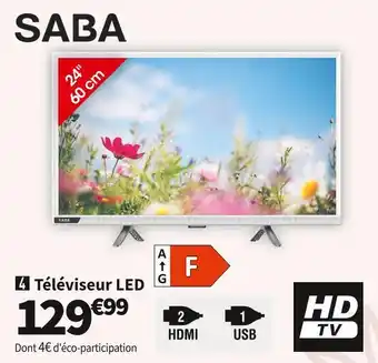 Conforama Saba téléviseur led sb24hd219 offre