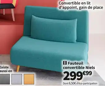Fauteuil convertible niels 1 place