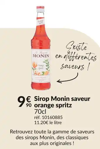 Monin sirop saveur orange spritz
