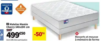 Conforama Matelas ressorts ensachés mamie cherry offre