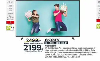 Sony téléviseur oled 4k