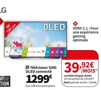 Conforama Téléviseur uhd oled connecté oled55cs offre