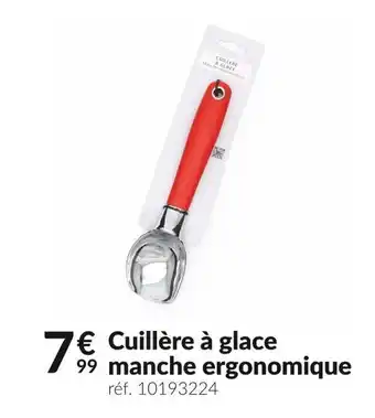 Cuillère à glace manche ergonomique