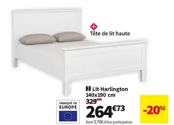 Conforama Lit 140x190 cm harlington offre