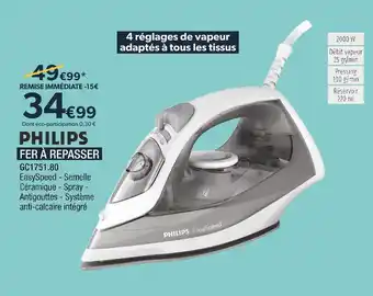 Proxi Confort Philips fer à repasser offre