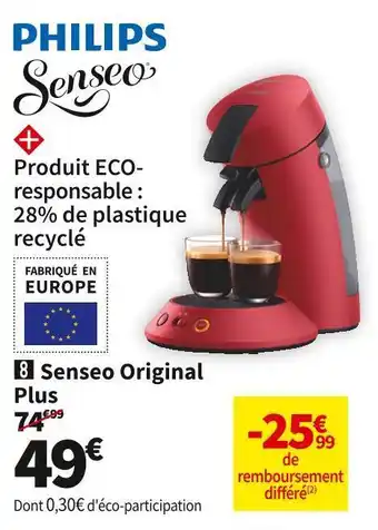 Conforama Philips senseo original plus csa210/91 offre
