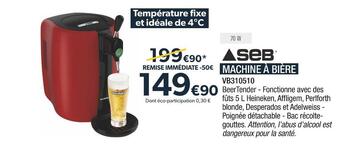 Proxi Confort Seb machine à bière offre