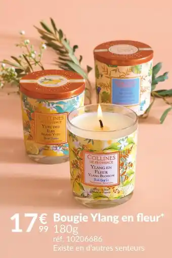 Bougie ylang en fleur