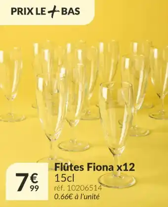 Zôdio Flûtes fiona x12 offre