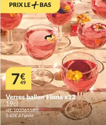 Verres ballon fiona x12