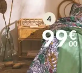 Table de chevet aoni en rotin