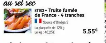 Thiriet Truite Fumée De France offre