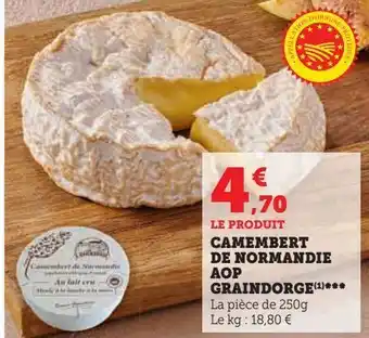 U Express Camembert de normandie aop graindorge offre