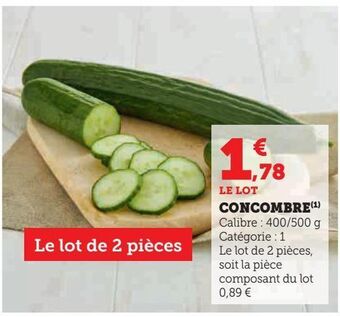 U Express Concombre offre