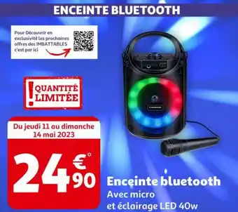 Auchan Enceinte bluetooth offre