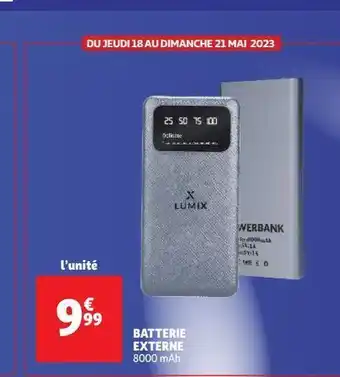 Auchan Supermarché Batterie externe offre