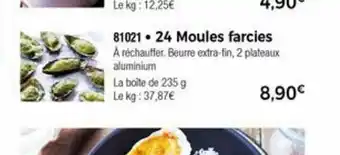24 Moules Farcies