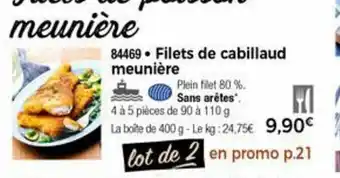 Filets De Cabillaud Meuniére